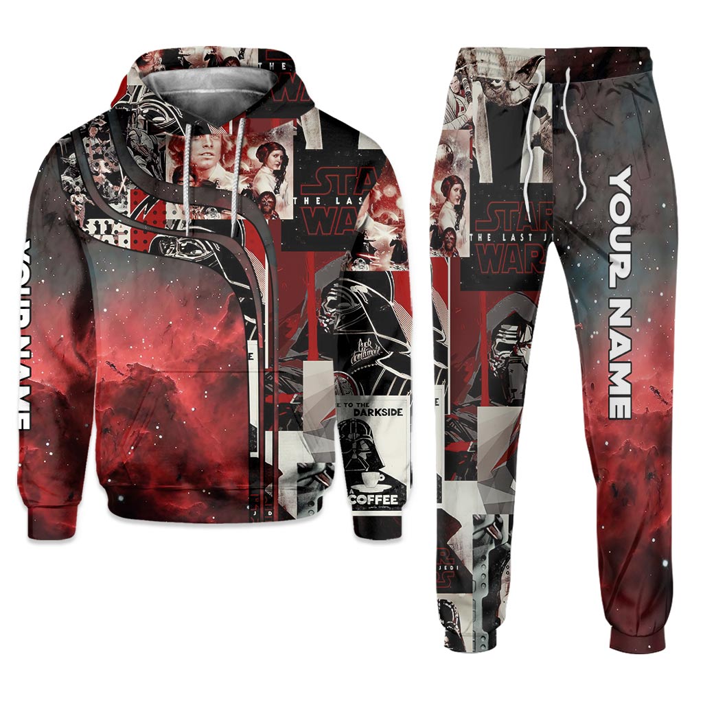 Personalized Dark Side Hoodie & Sweatpants Custom Name Gift Hoodie & Sweatpants GradoCreations