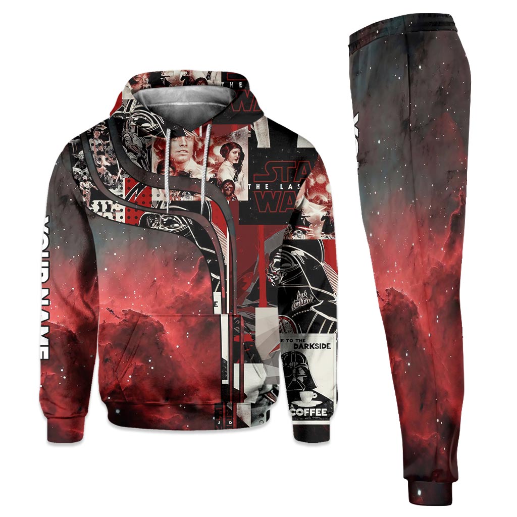 Personalized Dark Side Hoodie & Sweatpants Custom Name Gift Hoodie & Sweatpants GradoCreations