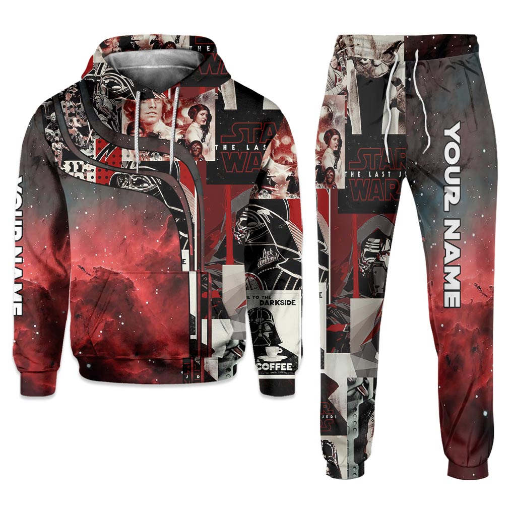 Personalized Dark Side Hoodie & Sweatpants Custom Name Gift Hoodie & Sweatpants GradoCreations