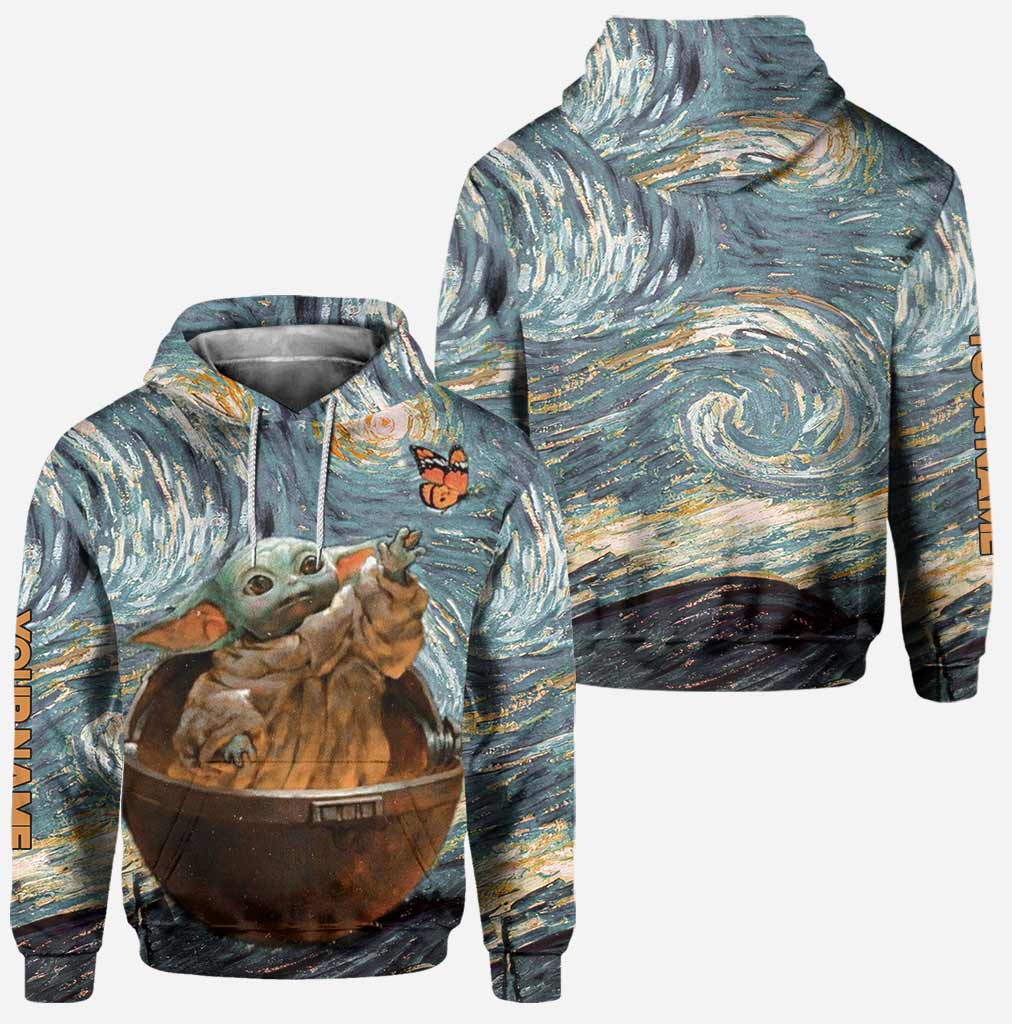 Personalized Starry Night Hoodie & Leggings Set for Kids Hoodie & Leggings GradoCreations