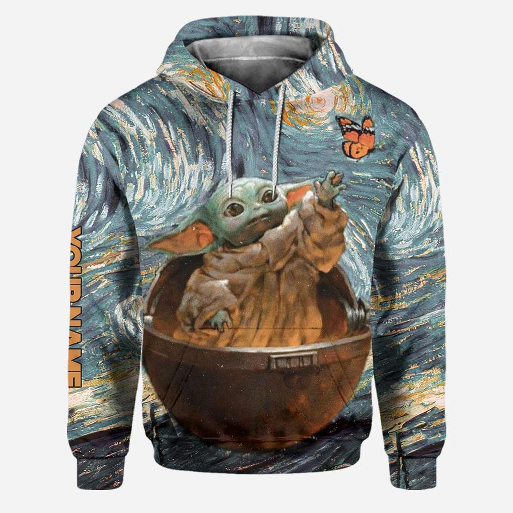 Personalized Starry Night Hoodie & Leggings Set for Kids Hoodie & Leggings GradoCreations