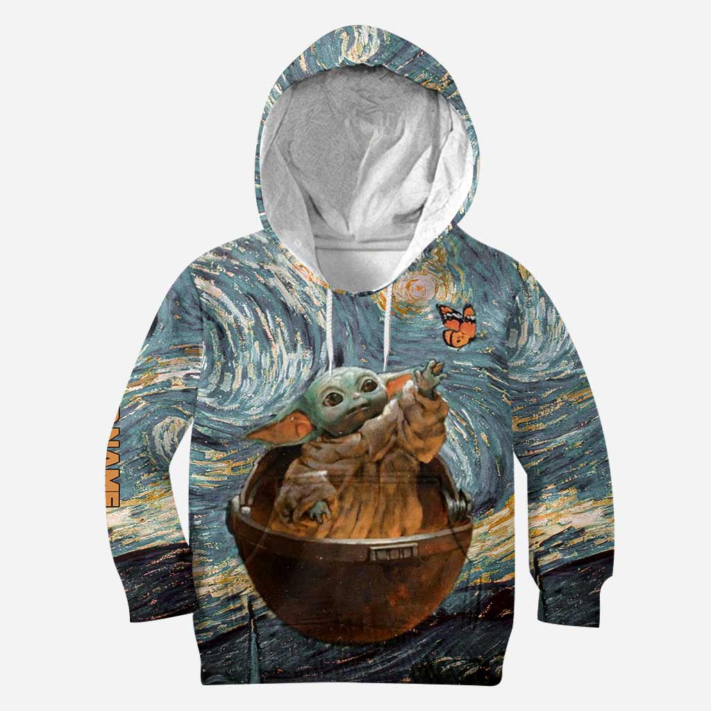 Personalized Starry Night Hoodie & Leggings Set for Kids Hoodie & Leggings GradoCreations