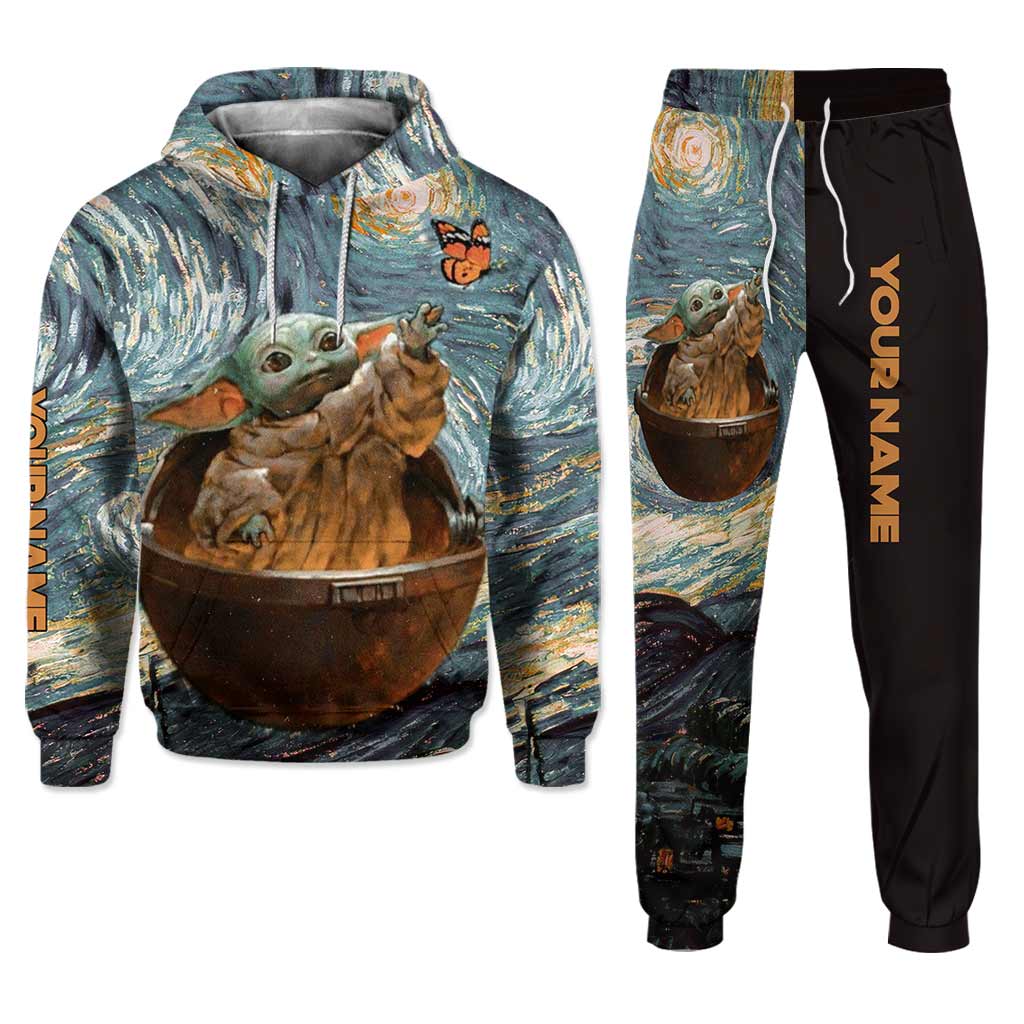 Personalized Starry Night The Force Hoodie & Sweatpants Set Hoodie & Sweatpants GradoCreations
