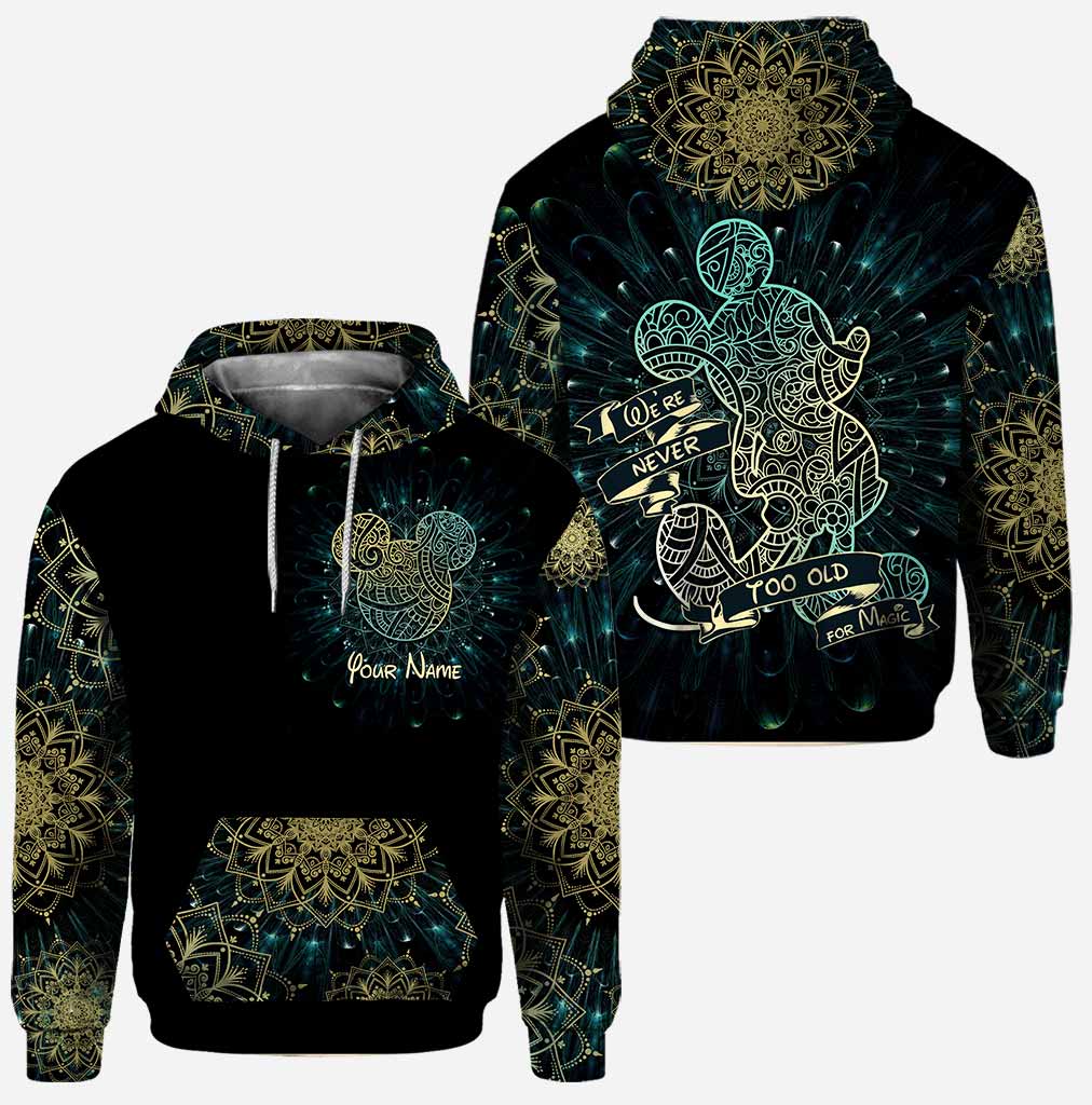 Personalized Mandala Mouse Ears Hoodie & Leggings Set for Birthday/Christmas Hoodie & Leggings GradoCreations