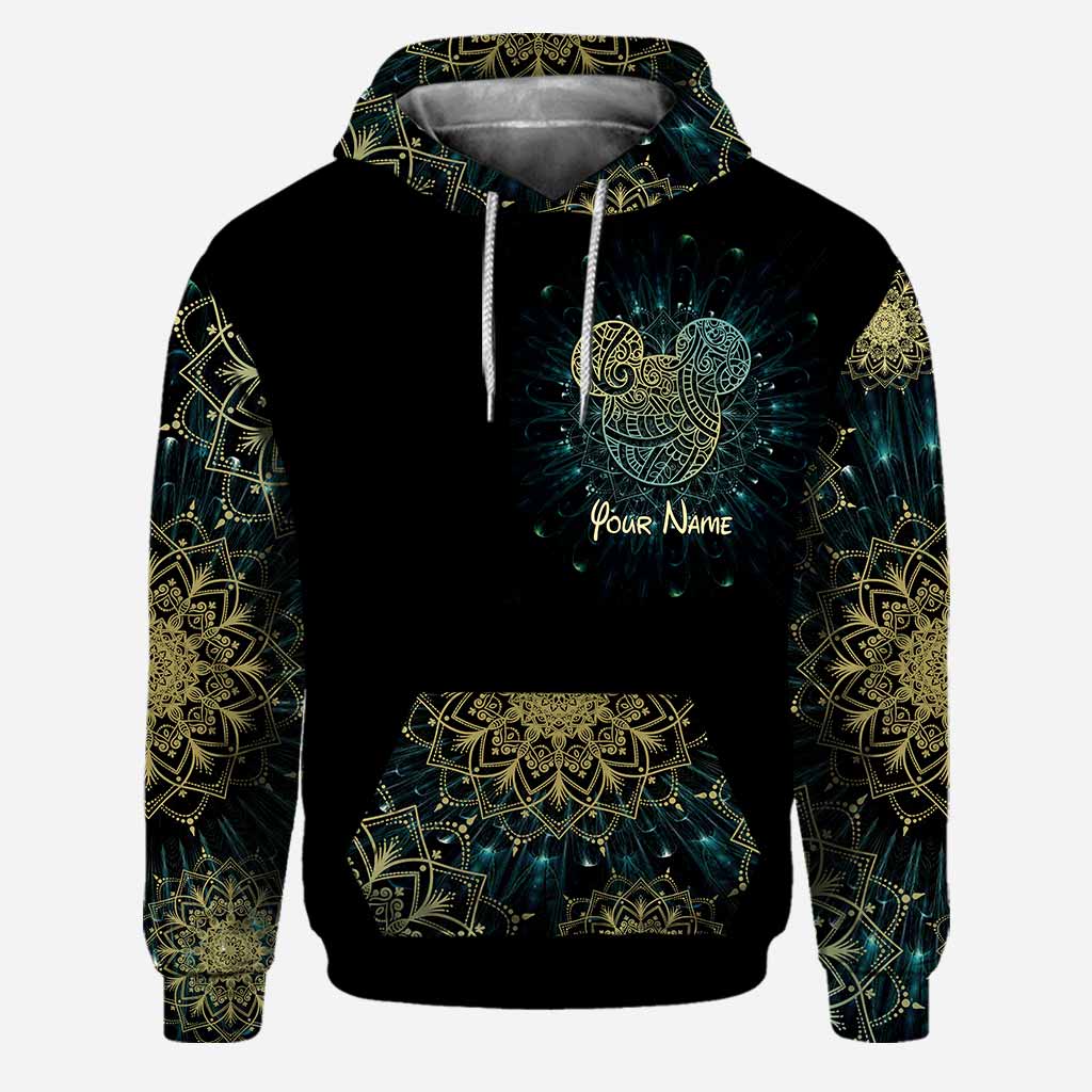 Personalized Mandala Mouse Ears Hoodie & Leggings Set for Birthday/Christmas Hoodie & Leggings GradoCreations