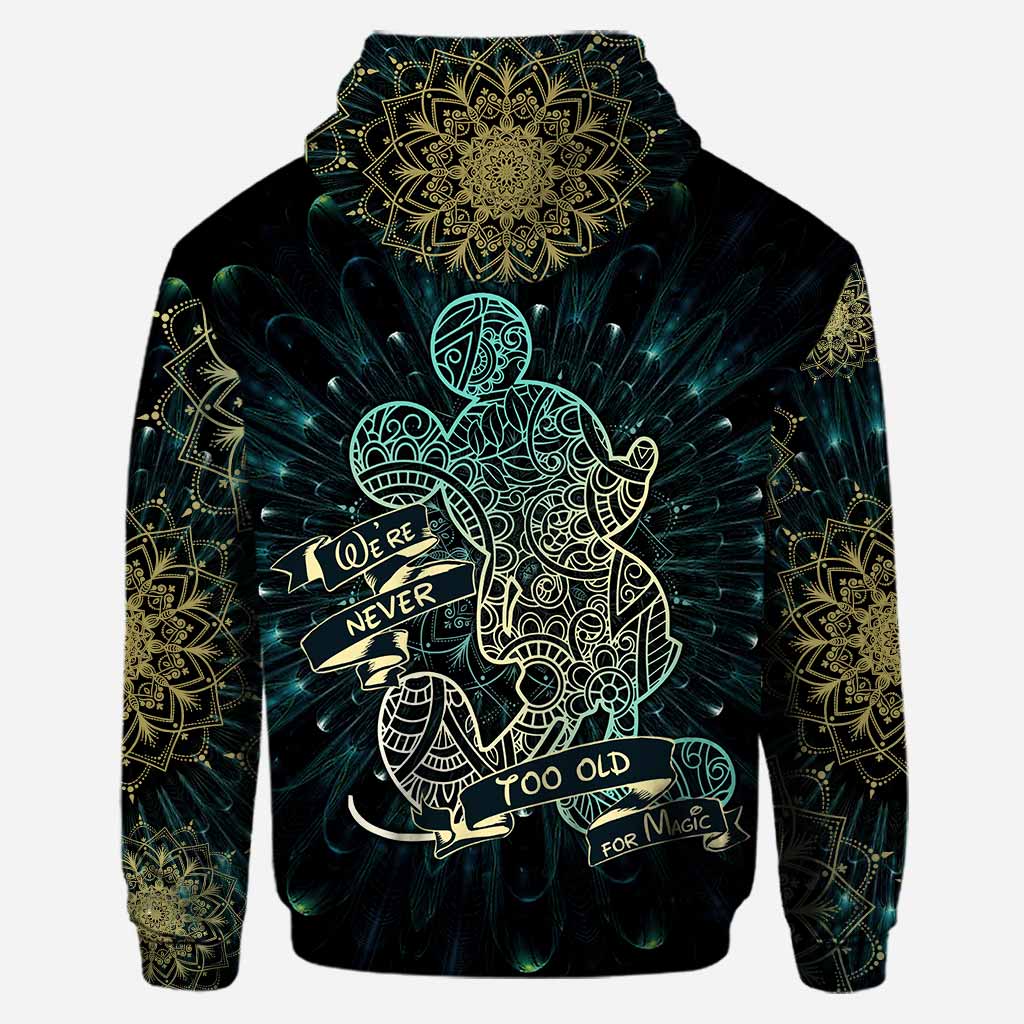 Personalized Mandala Mouse Ears Hoodie & Leggings Set for Birthday/Christmas Hoodie & Leggings GradoCreations