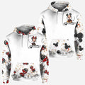 Personalized Mouse Ears Hoodie & T-Shirt Set for Couples - Unique Gift Idea All Over Shirt GradoCreations