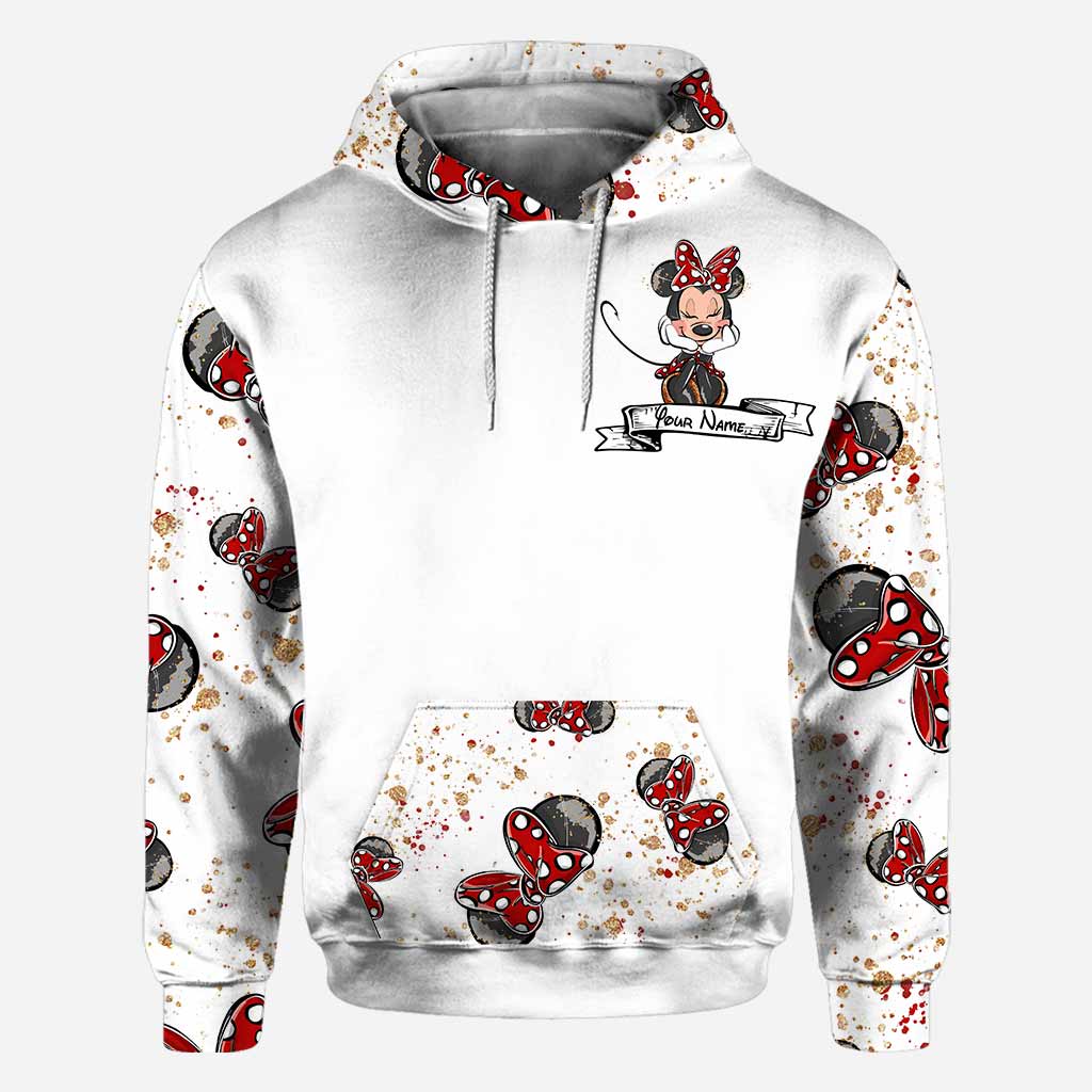 Personalized Mouse Ears Hoodie & T-Shirt Set for Couples - Unique Gift Idea All Over Shirt GradoCreations