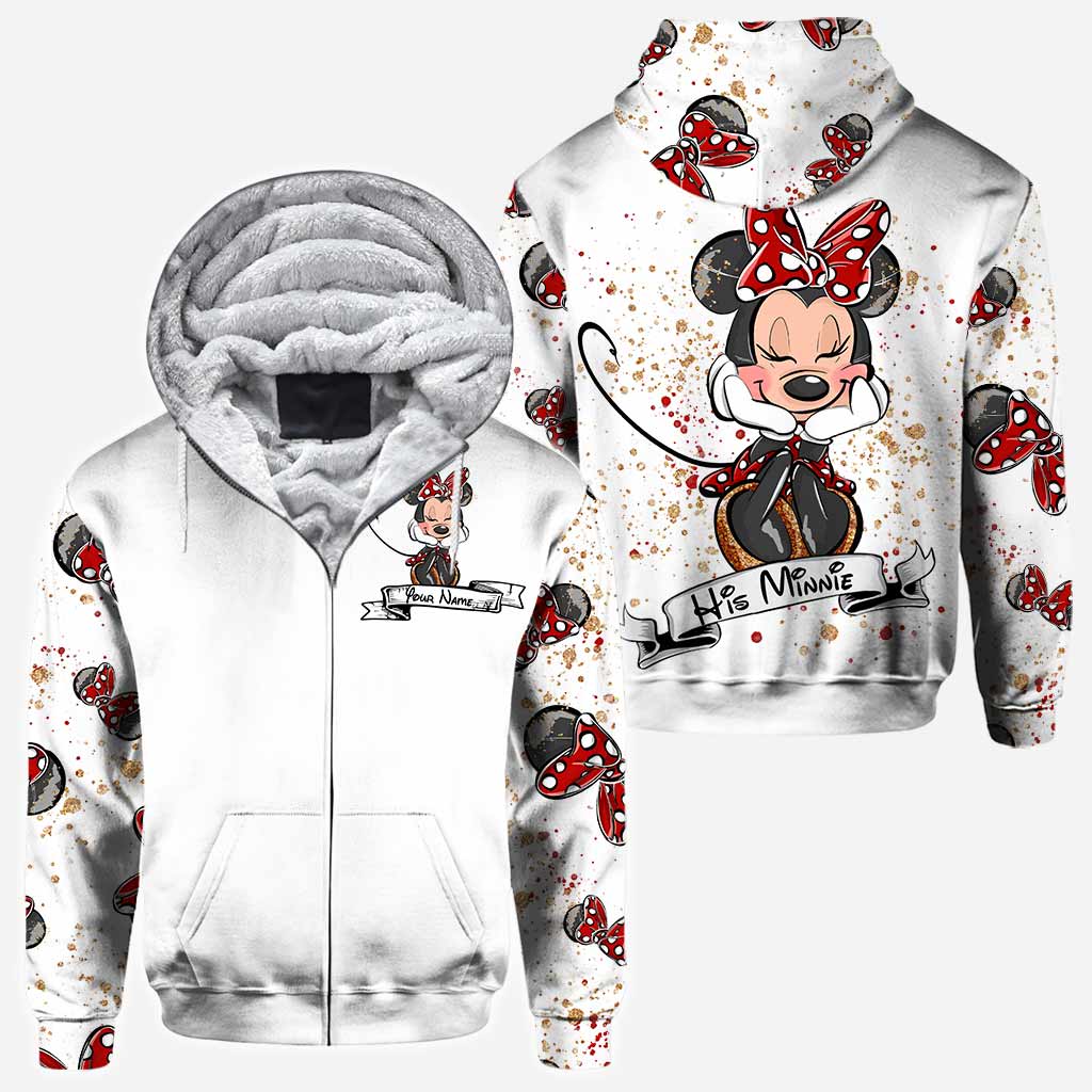 Personalized Mouse Ears Hoodie & T-Shirt Set for Couples - Unique Gift Idea All Over Shirt GradoCreations