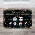Personalized Nightmare Doormat with Custom Names for Family Doormat GradoCreations
