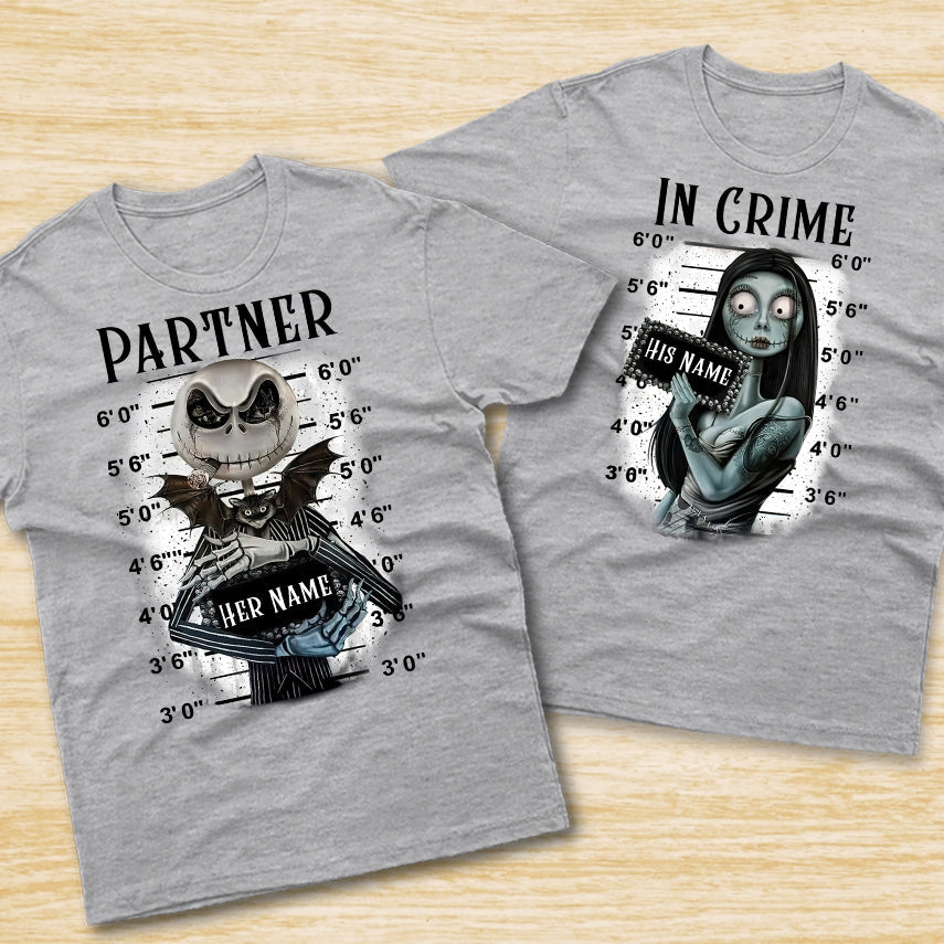 Personalized Partner In Crime T-shirt & Hoodie Gift for Couples T-shirt & Hoodie GradoCreations