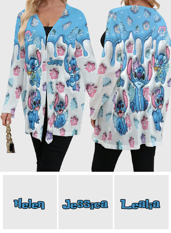 Personalized Ohana Cardigan Soft Casual Layer for Women Cardigan GradoCreations