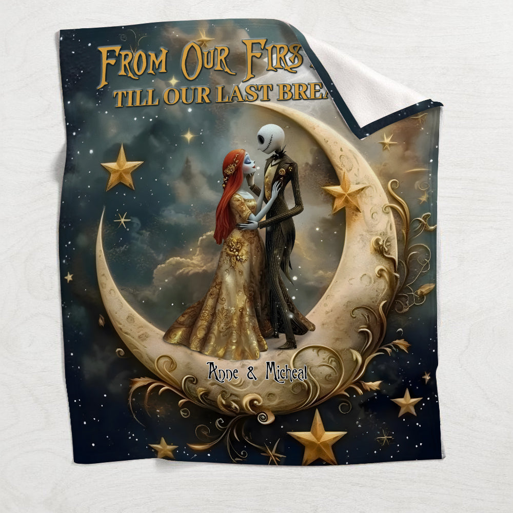 Personalized Nightmare Blanket Last Breath Engagement Wedding Gift Blanket GradoCreations