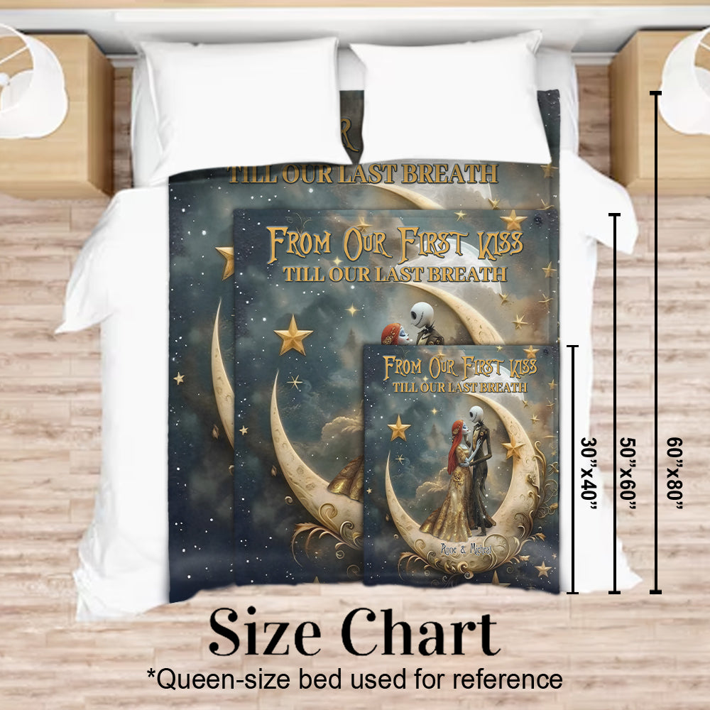 Personalized Nightmare Blanket Last Breath Engagement Wedding Gift Blanket GradoCreations