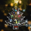 Personalized Acrylic Christmas Ornament Custom Name Gift Ornament GradoCreations