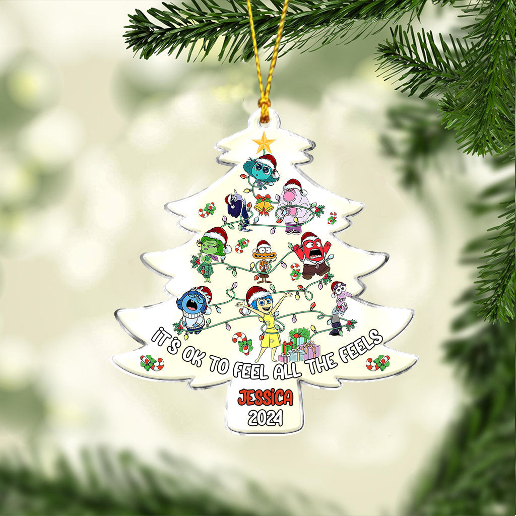 Personalized Acrylic Christmas Ornament Custom Name Gift Ornament GradoCreations