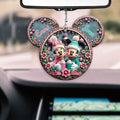 Personalized Mouse Couple Car Ornament Custom Name Gift Car Ornament GradoCreations
