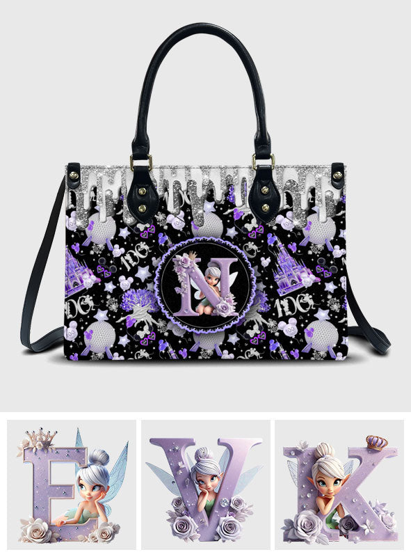 Personalized Fairy Theme Leather Handbag Custom Bag for Women Leather Handbag 2 GradoCreations