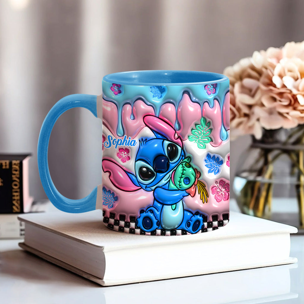 Personalized Ohana Accent Mug Custom Name Gift for Family Accent Mug GradoCreations