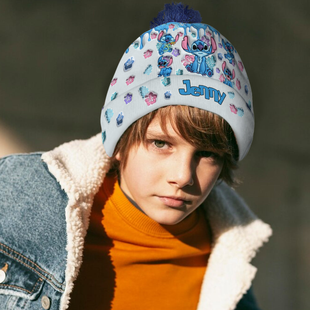 Personalized Ohana Beanie Hat Custom Name Gift for Family Beanie Hat GradoCreations