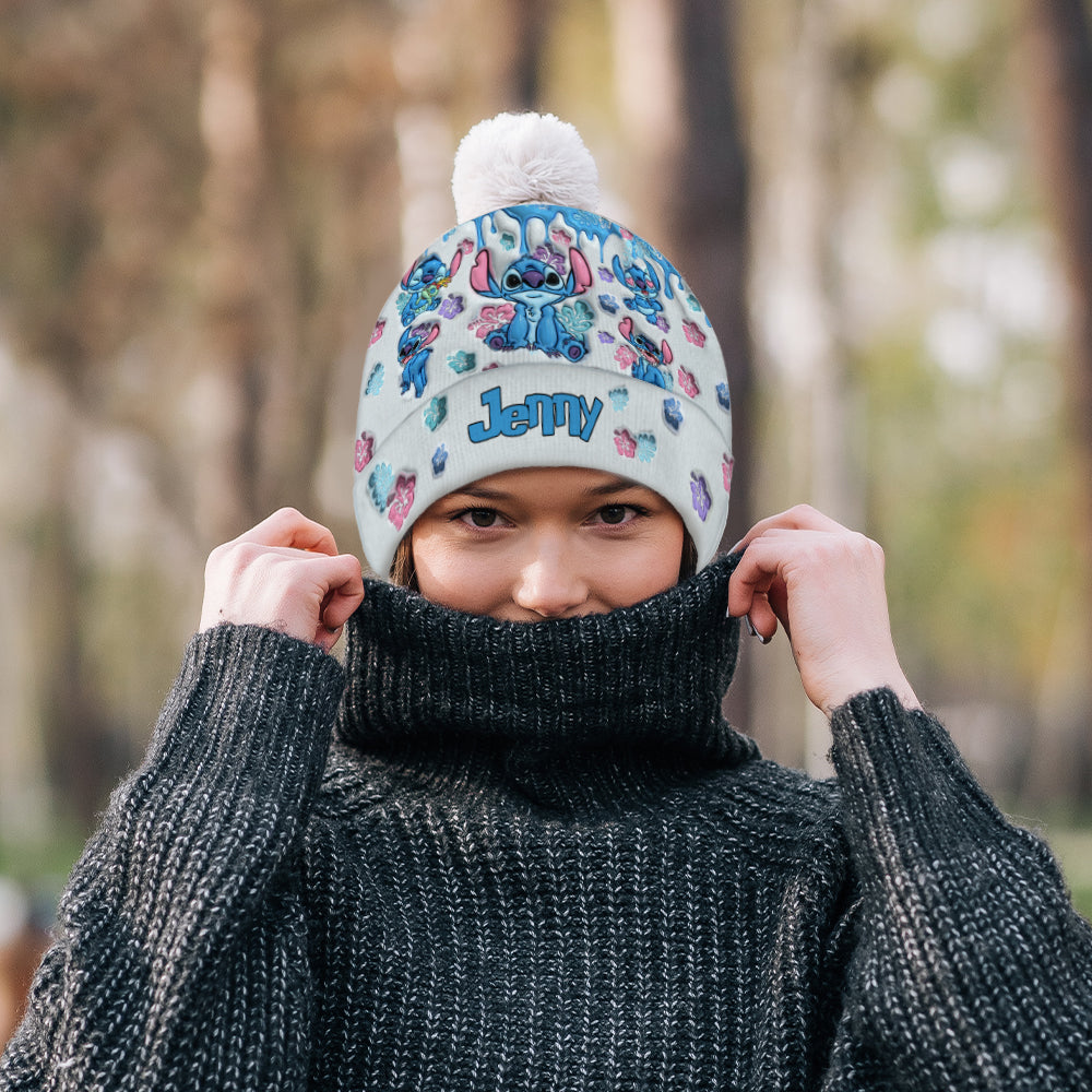 Personalized Ohana Beanie Hat Custom Name Gift for Family Beanie Hat GradoCreations