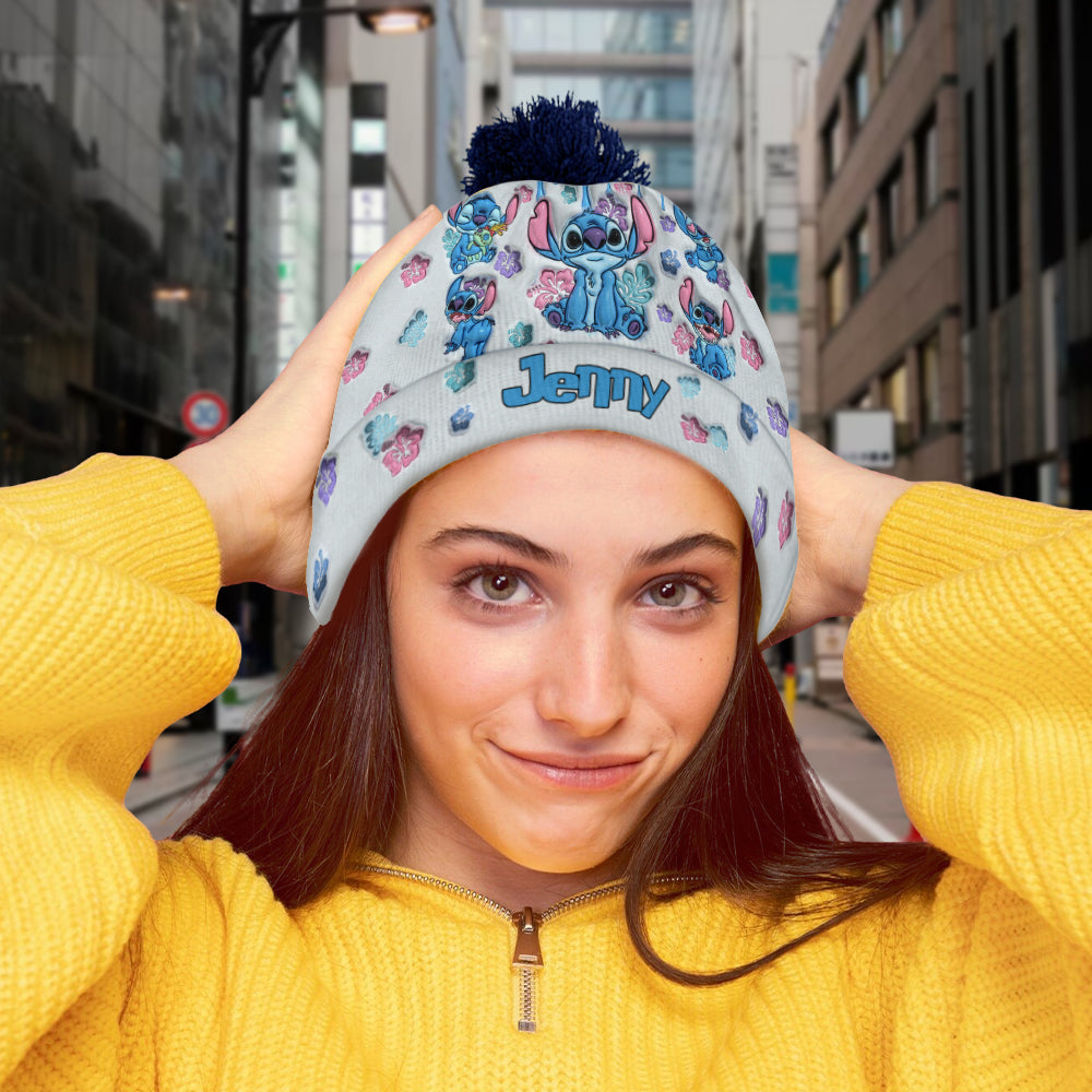 Personalized Ohana Beanie Hat Custom Name Gift for Family Beanie Hat GradoCreations
