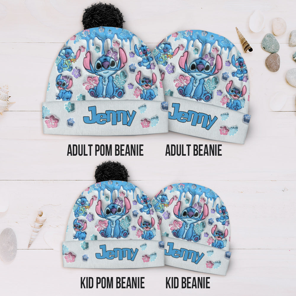 Personalized Ohana Beanie Hat Custom Name Gift for Family Beanie Hat GradoCreations