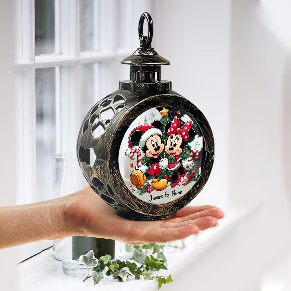 Personalized Round Lantern with Light for Christmas | Gift Idea Round Lantern With Light GradoCreations