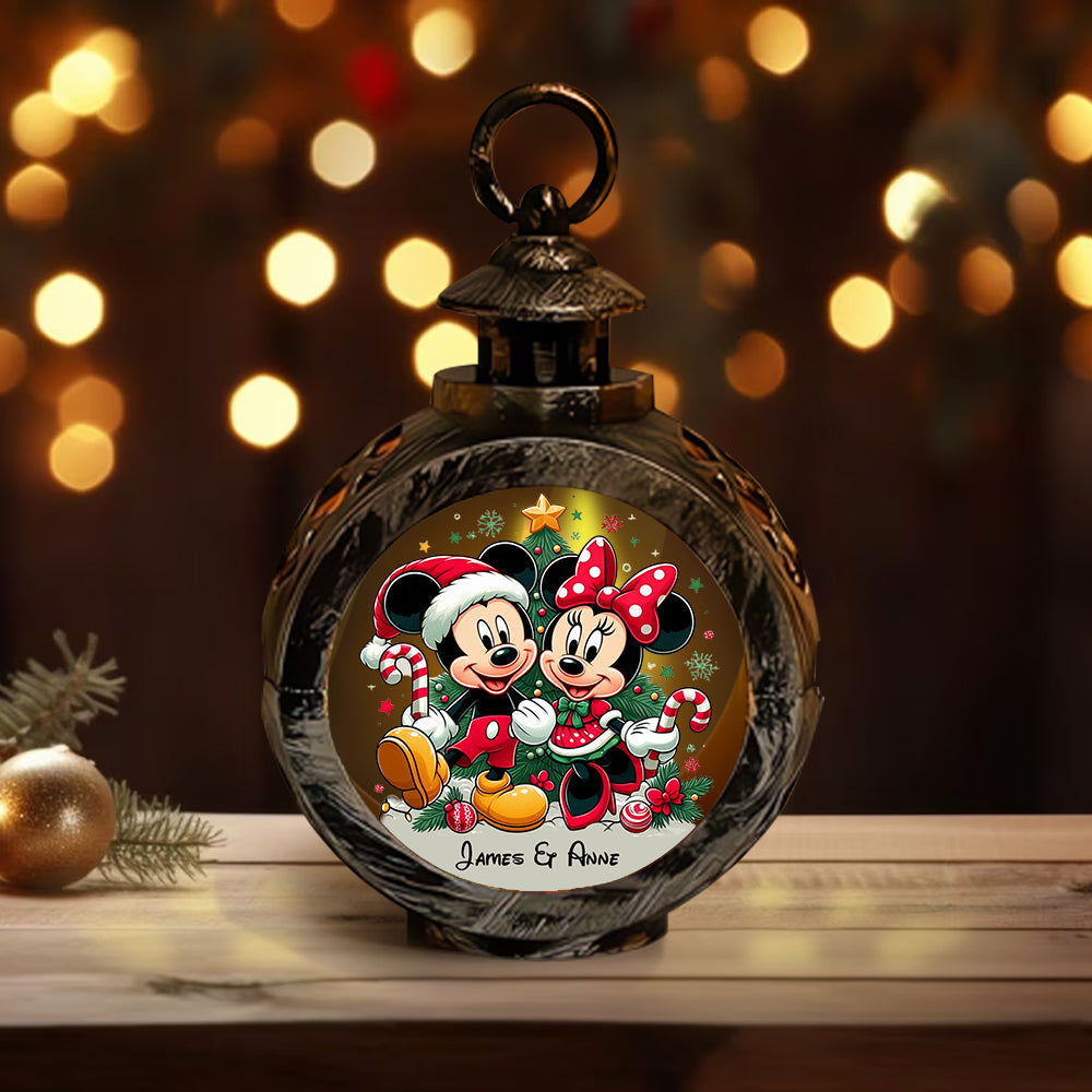 Personalized Round Lantern with Light for Christmas | Gift Idea Round Lantern With Light GradoCreations