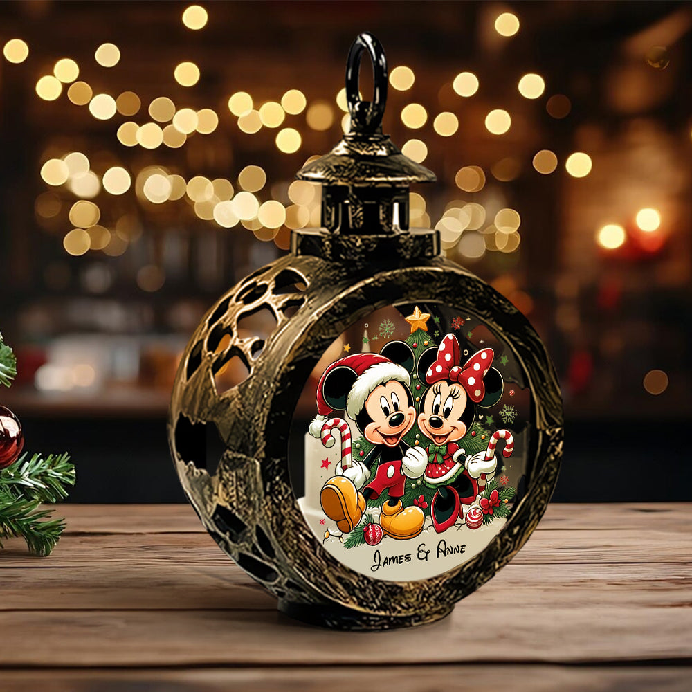 Personalized Round Lantern with Light for Christmas | Gift Idea Round Lantern With Light GradoCreations