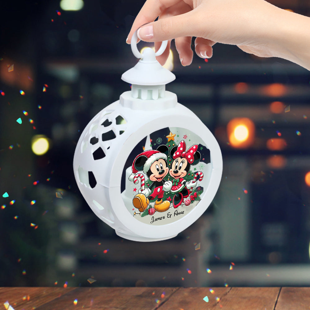 Personalized Round Lantern with Light for Christmas | Gift Idea Round Lantern With Light GradoCreations
