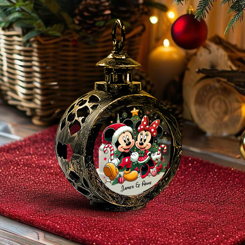 Personalized Round Lantern with Light for Christmas | Gift Idea Round Lantern With Light GradoCreations