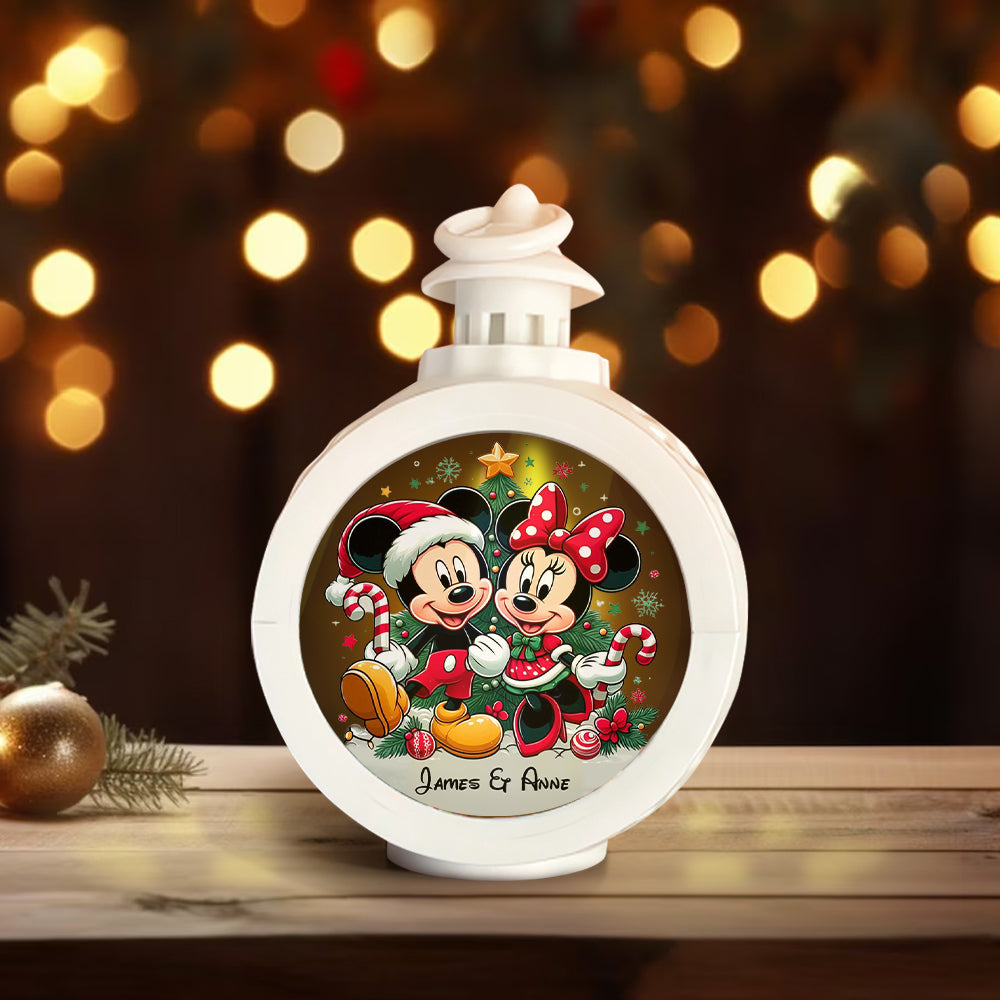 Personalized Round Lantern with Light for Christmas | Gift Idea Round Lantern With Light GradoCreations