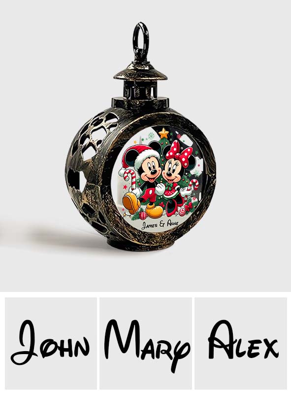 Personalized Round Lantern with Light for Christmas | Gift Idea Round Lantern With Light GradoCreations