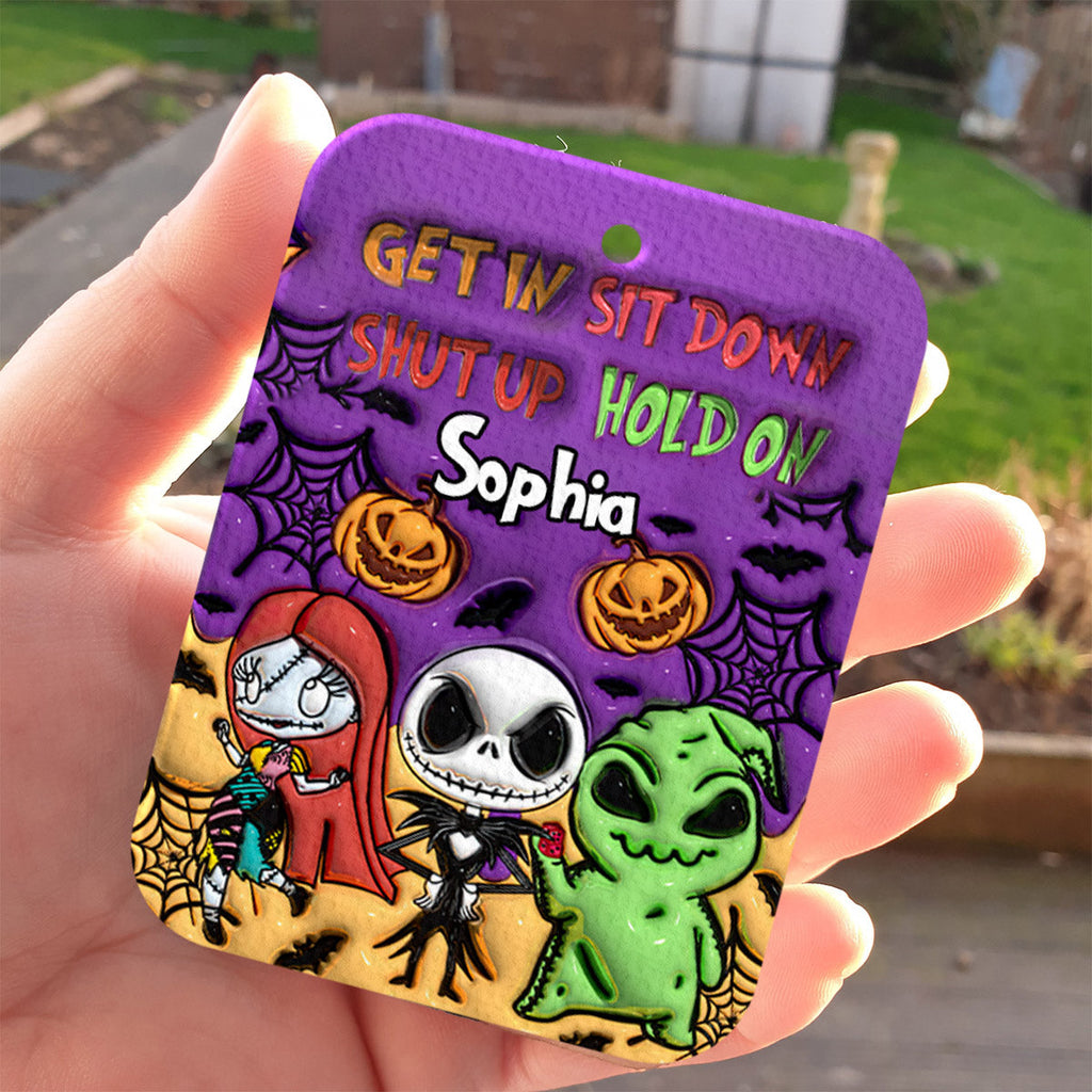 Personalized Halloween Air Freshener Custom Name Gift Rectangle Air Freshener GradoCreations