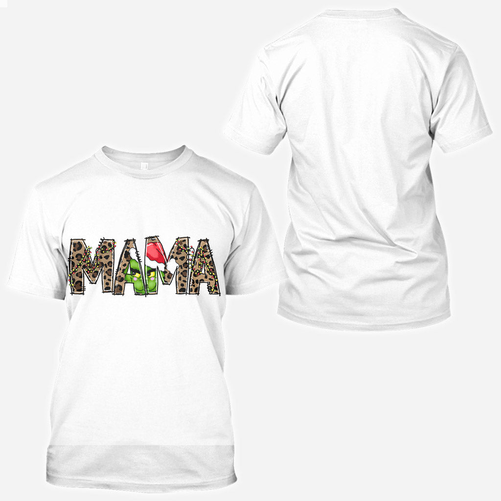 Personalized Christmas Hoodie for Mom with Grinch Design All Over Shirt GradoCreations