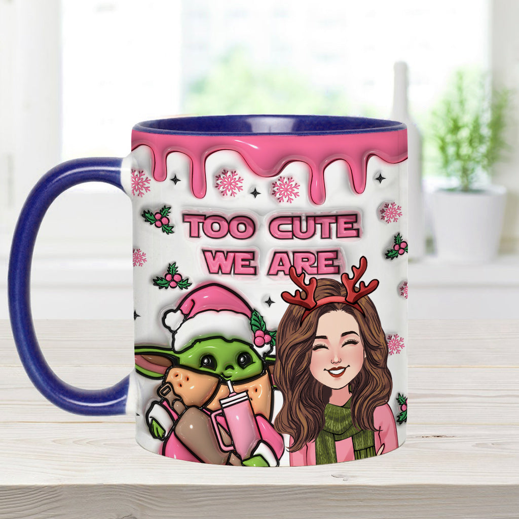 Personalized Cute Accent Mug Custom Name Gift for Mom Accent Mug GradoCreations