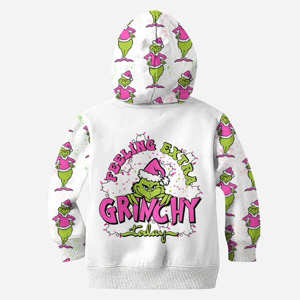 Personalized Grinch Hoodie and Leggings Christmas Outfit Hoodie & Leggings GradoCreations