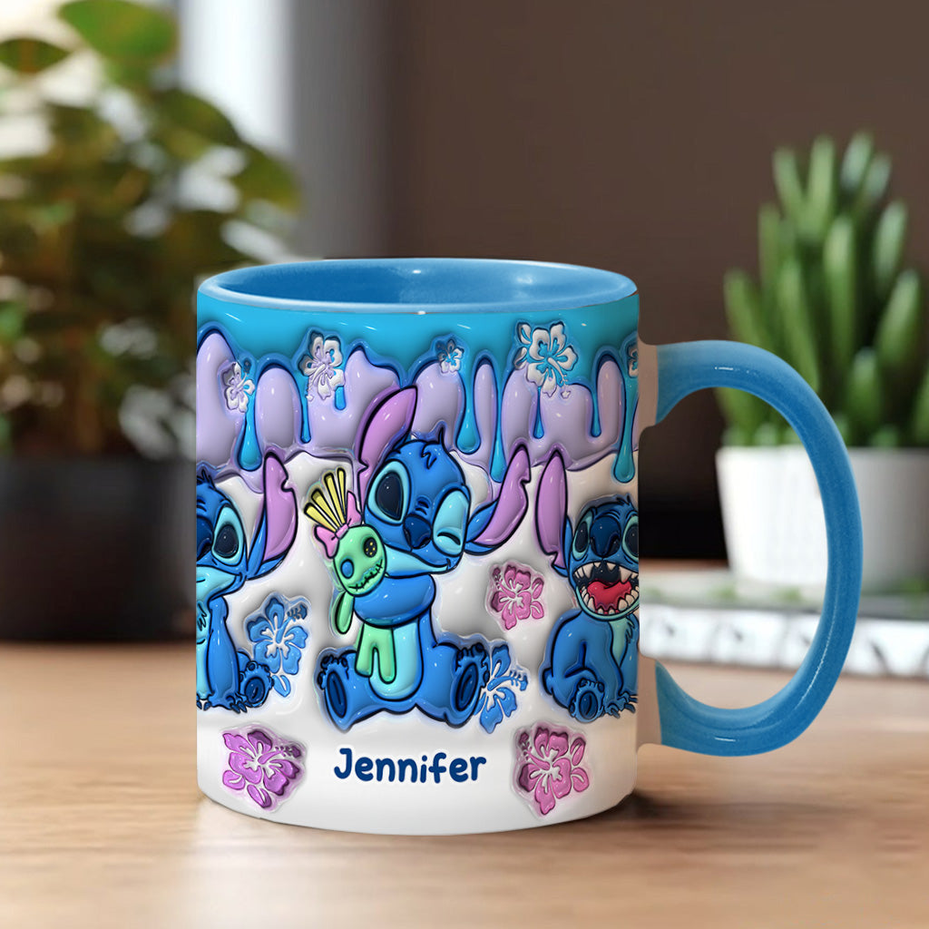Personalized Ohana Accent Mug Custom Name Gift for Mom/Dad Accent Mug GradoCreations