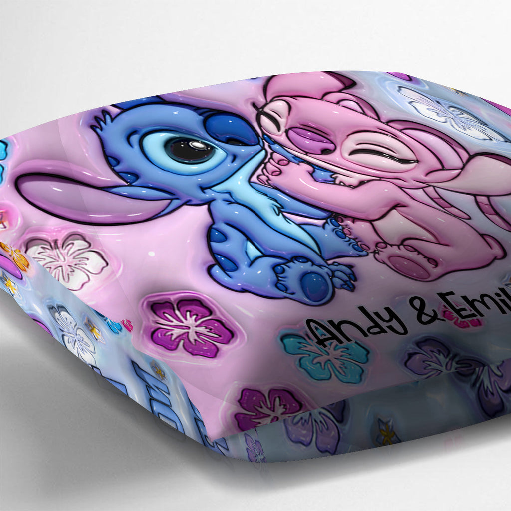Personalized Ohana Throw Pillow Custom Names Gift for Couples Throw Pillow GradoCreations