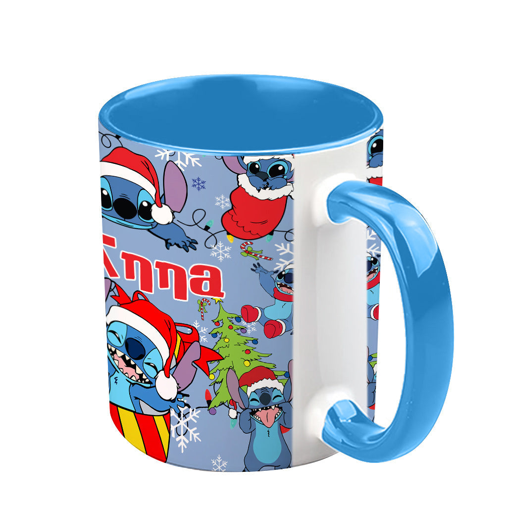 Personalized Ohana Accent Mug Custom Name Christmas Gift Accent Mug GradoCreations
