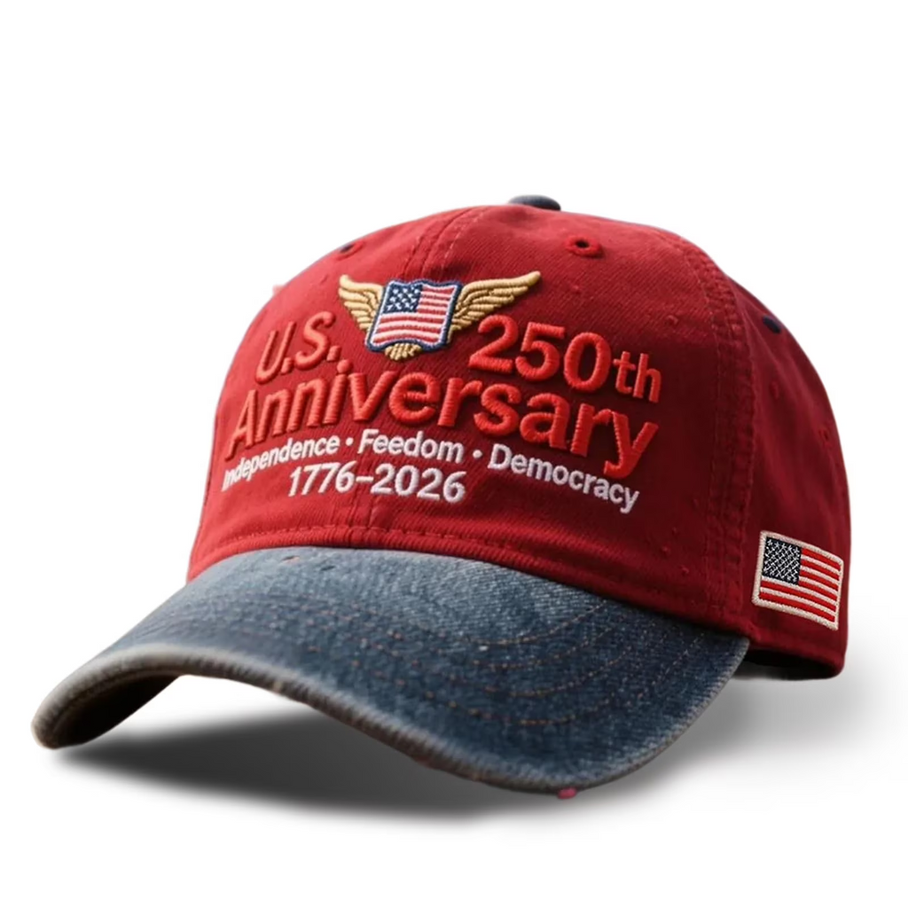 Personalized 250th Anniversary Cap with Eagle Design Gift for Dad HN590 - Embroidery Hat Josh GradoCreations