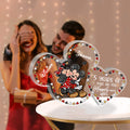 Personalized Couple Mouse Acrylic Plaque Custom Gift for Anniversary Custom Shaped Acrylic Plaque GradoCreations