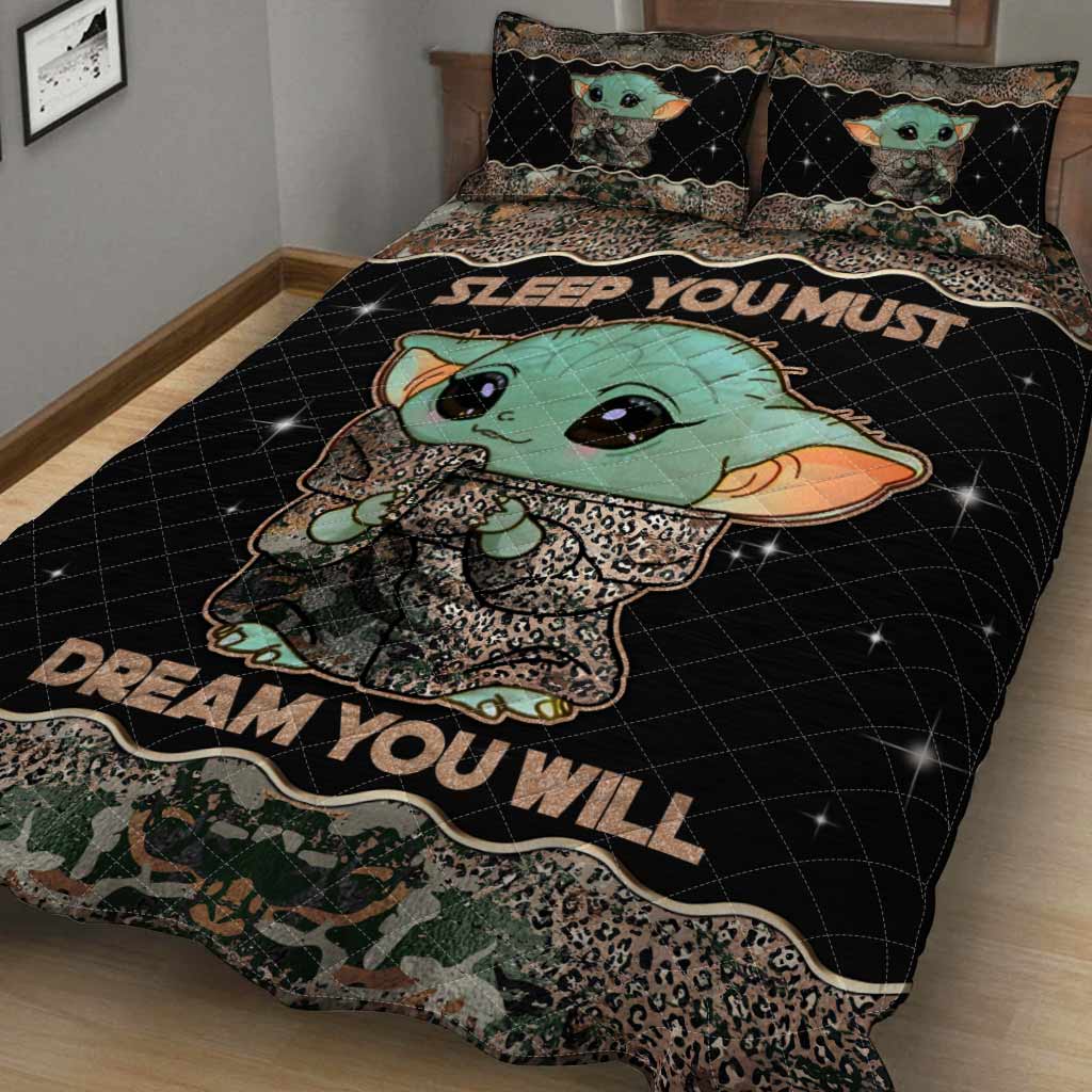 Personalized Sleep You Must Quilt Set Custom Name Gift Quilt Set GradoCreations
