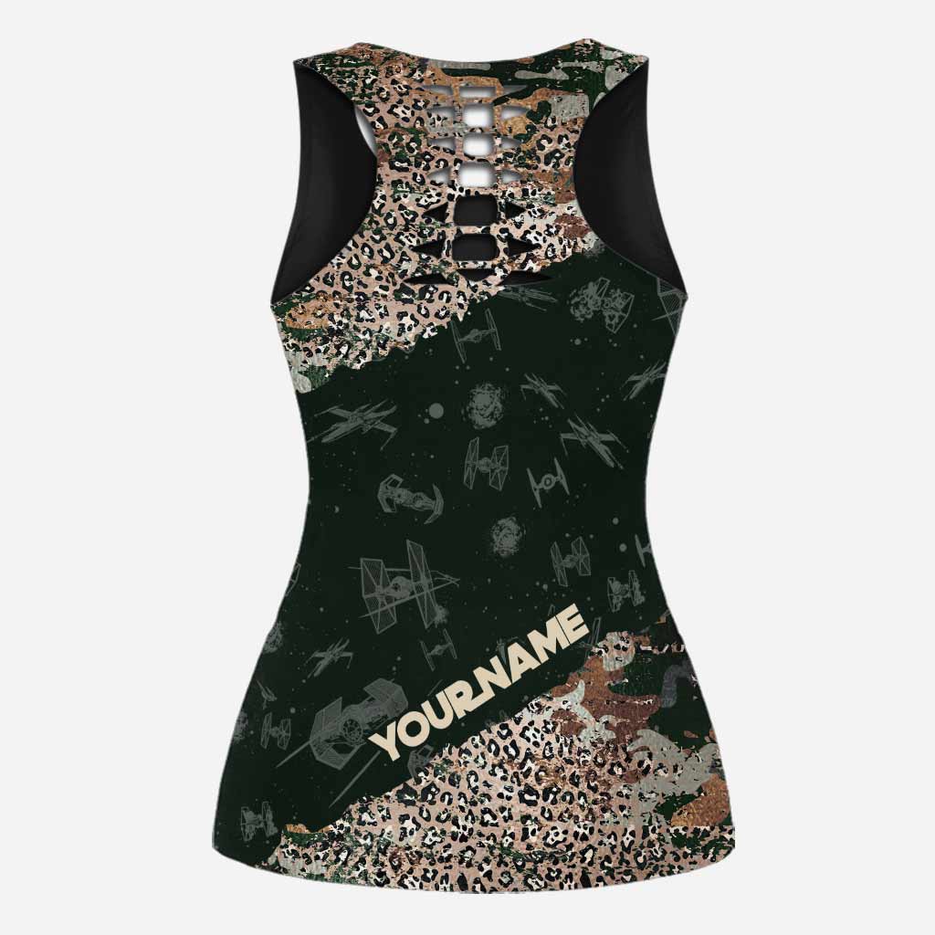 Personalized Hollow Tank Top & Leggings Set for Kids - Too Cute I Am Hollow Tank & Leggings GradoCreations
