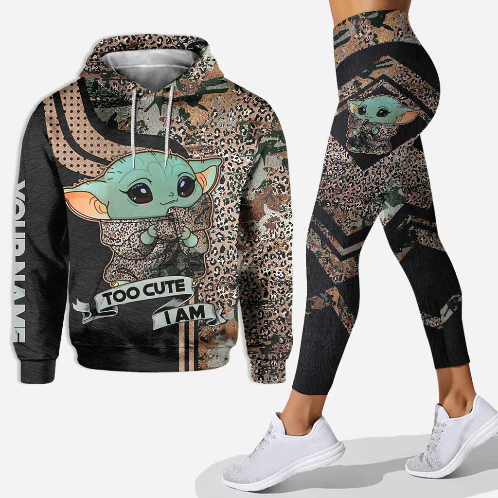 Personalized Hoodie and Leggings Set Cute Design Custom Name Gift for Mom Hoodie & Leggings GradoCreations
