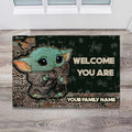 Personalized Welcome Doormat Custom Family Name Home Decor Doormat GradoCreations