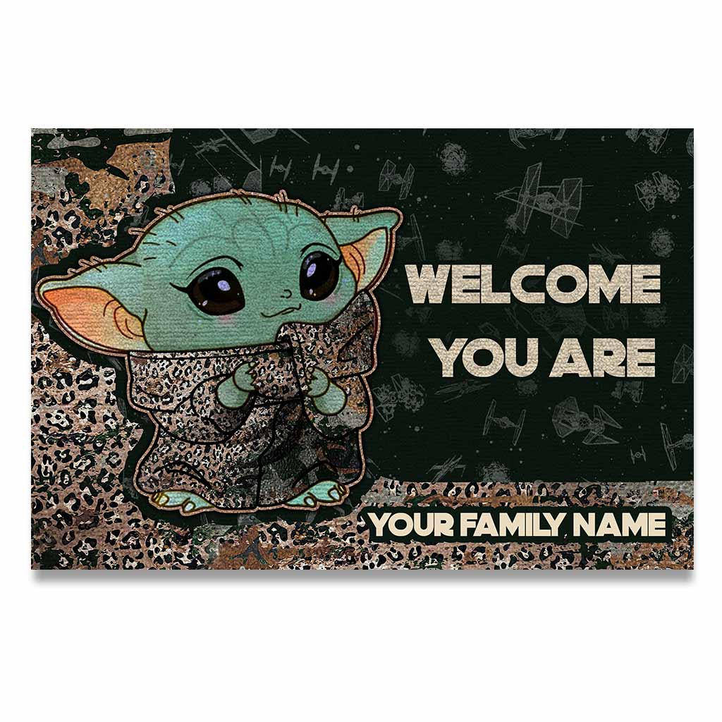Personalized Welcome Doormat Custom Family Name Home Decor Doormat GradoCreations