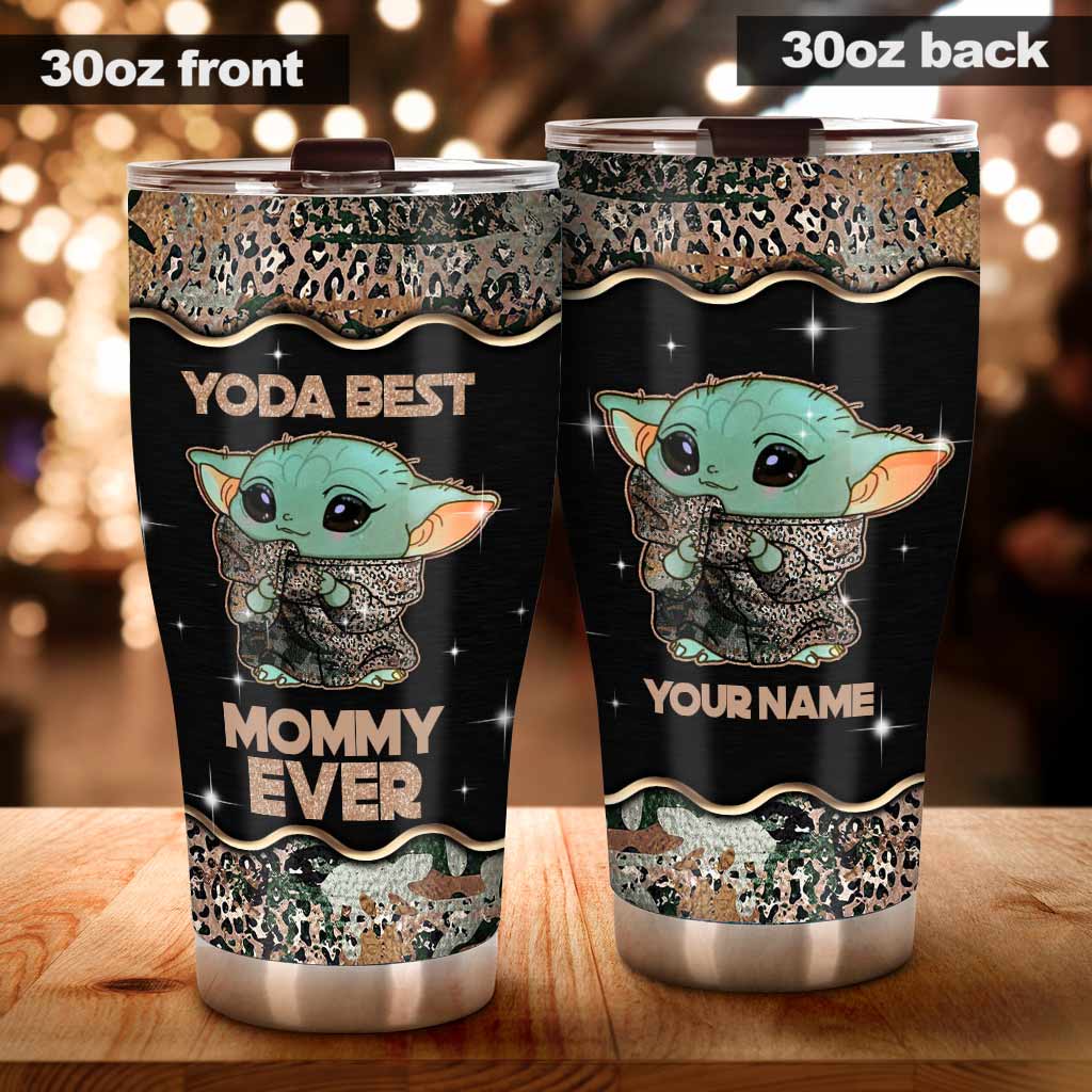 Personalized Yoda Mommy Ever Tumbler Custom Name Gift for Mom Tumbler GradoCreations