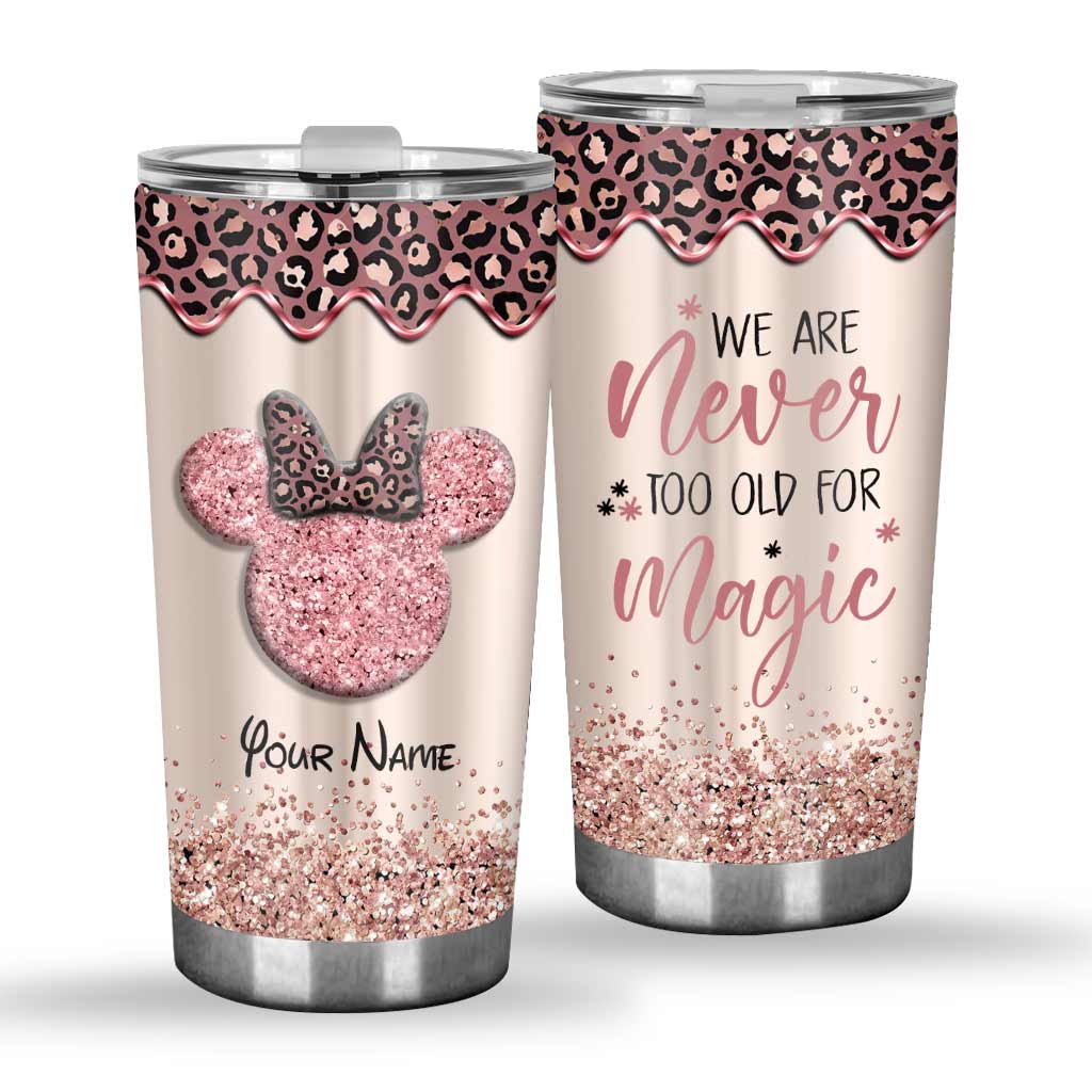 Personalized 20oz Magic Tumbler with Name Glitter Print Gift Tumbler GradoCreations